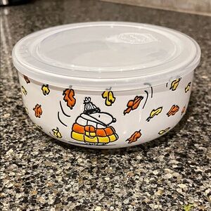 Peanuts Snoopy Puffer Coat Ceramic Bowl